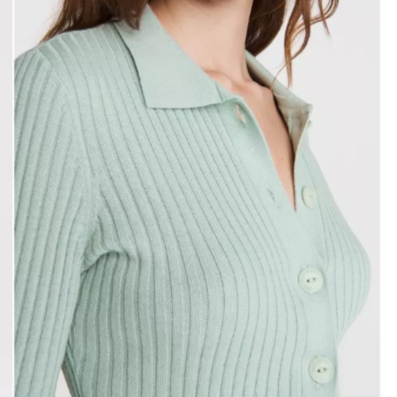 rag & bone Navaya Cashmere blend Polo Cardigan - Picture 1 of 5